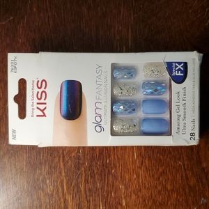 Blue and Silver Special FX Press-on Nails by KISS
